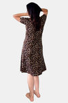 Sweetmoon Long T Shirt Nightdress - Brown — thumbnail 2